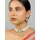 Classic Kundan Pearl Choker Necklace Set